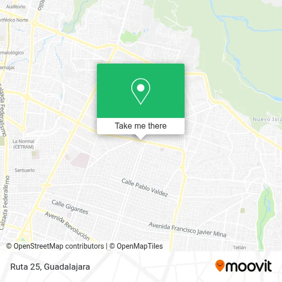 Ruta 25 map
