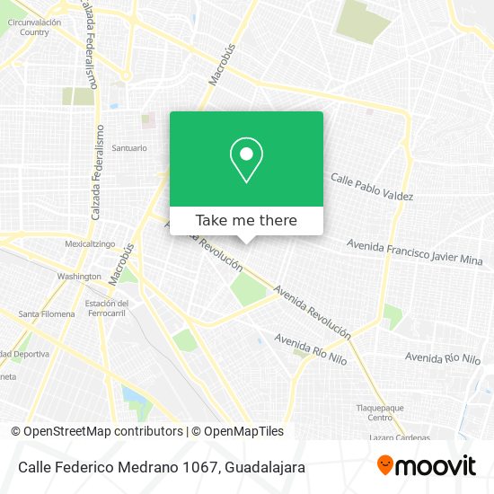 Calle Federico Medrano 1067 map