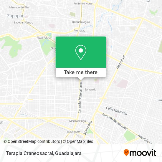 Terapia Craneosacral map