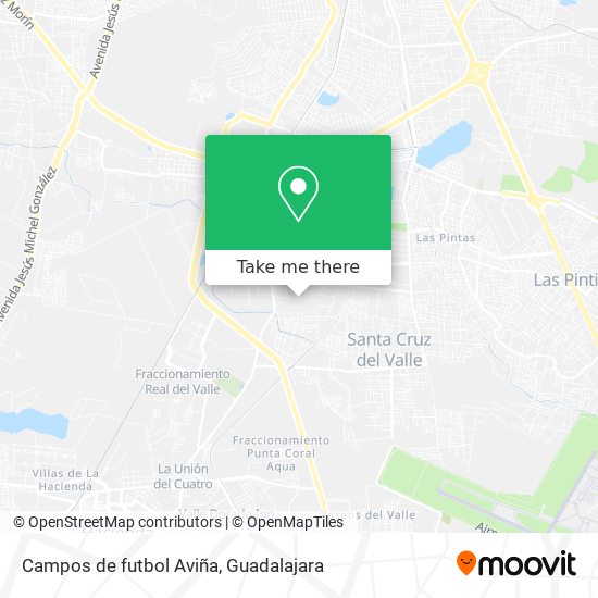 Campos de futbol Aviña map