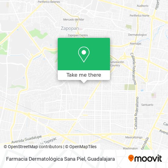 Mapa de Farmacia Dermatológica Sana Piel