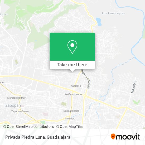 Privada Piedra Luna map