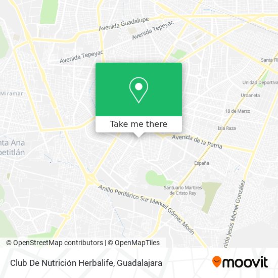 Club De Nutrición Herbalife map
