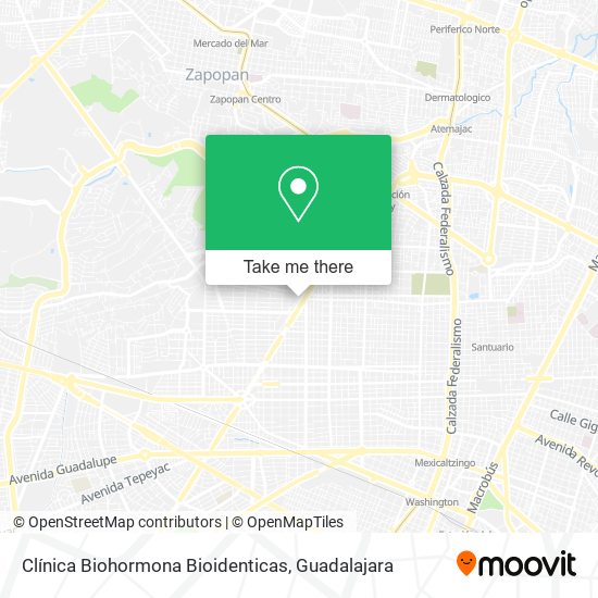 Clínica Biohormona Bioidenticas map