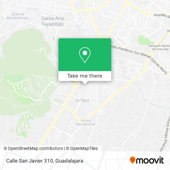 Mapa de Calle San Javier 310