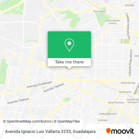 Mapa de Avenida Ignacio Luis Vallarta 3233