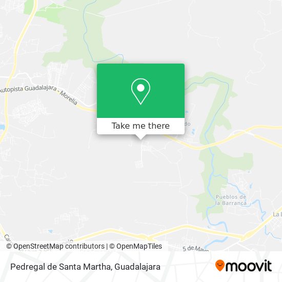 Pedregal de Santa Martha map