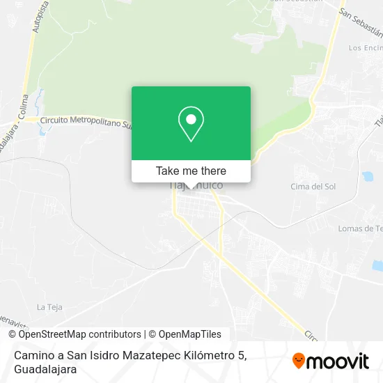 Camino a San Isidro Mazatepec Kilómetro 5 map