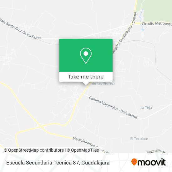 Escuela Secundaria Técnica 87 map