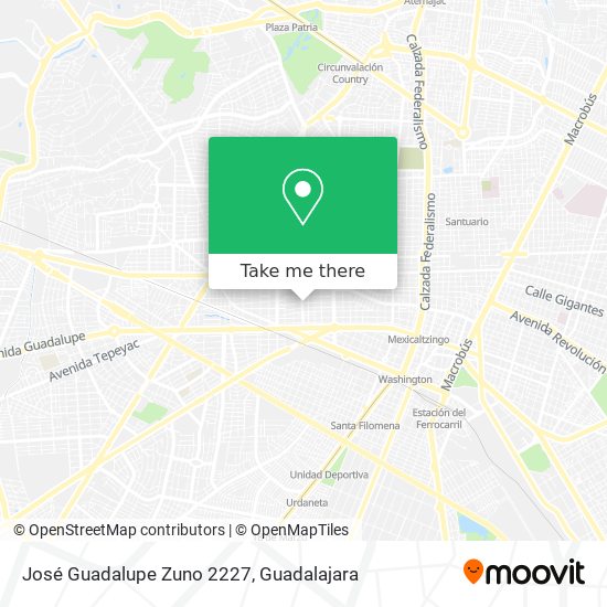 José Guadalupe Zuno 2227 map
