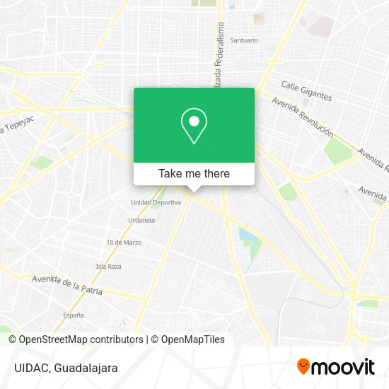 UIDAC map