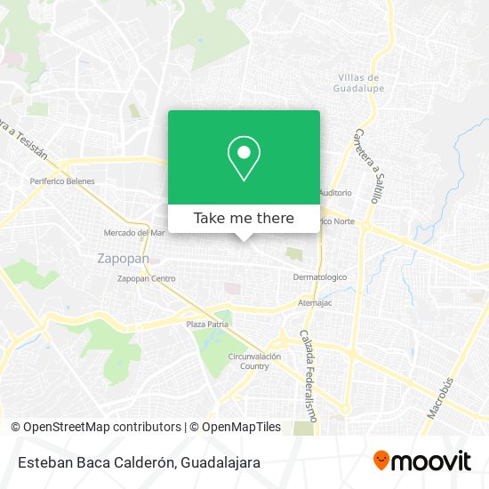 Esteban Baca Calderón map