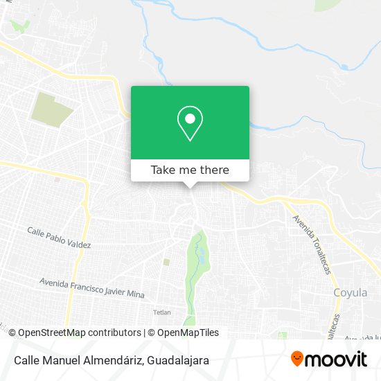 Mapa de Calle Manuel Almendáriz