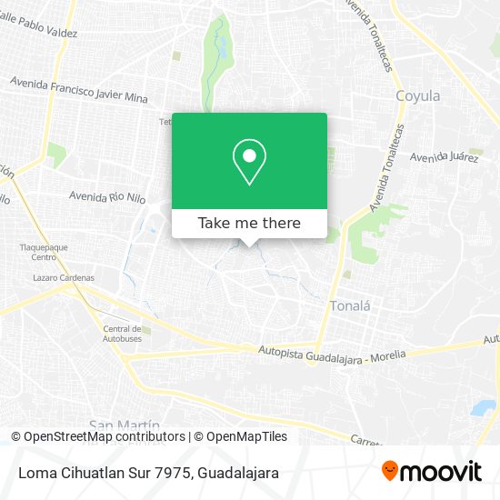 Loma Cihuatlan Sur 7975 map