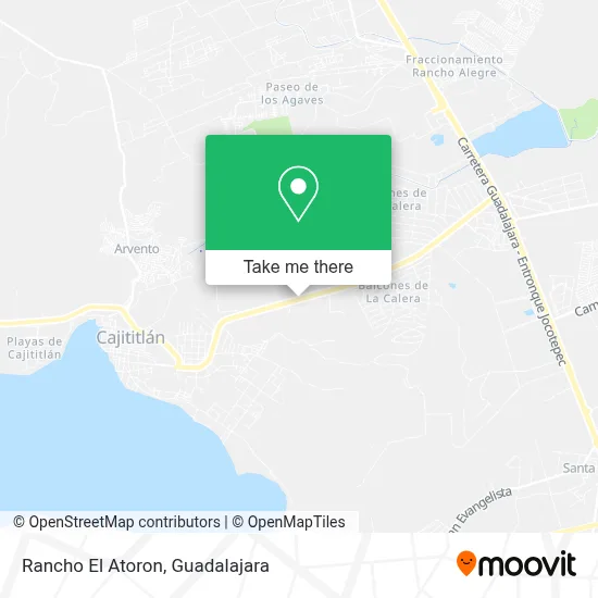 Rancho El Atoron map