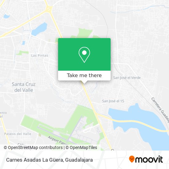 Mapa de Carnes Asadas La Güera