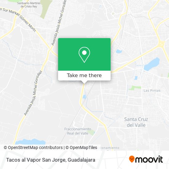 Mapa de Tacos al Vapor San Jorge