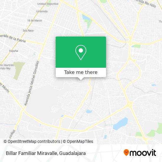 Billar Familiar Miravalle map