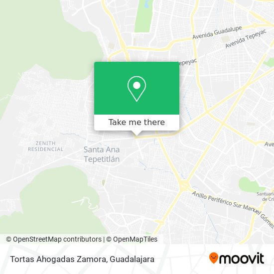 Tortas Ahogadas Zamora map