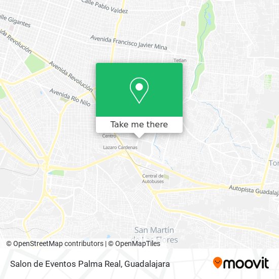 Salon de Eventos Palma Real map
