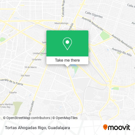 Mapa de Tortas Ahogadas Rigo