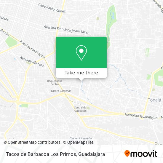 Tacos de Barbacoa Los Primos map
