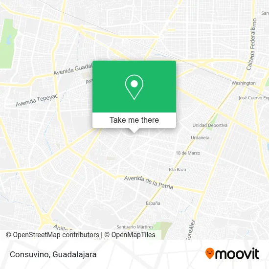 Consuvino map