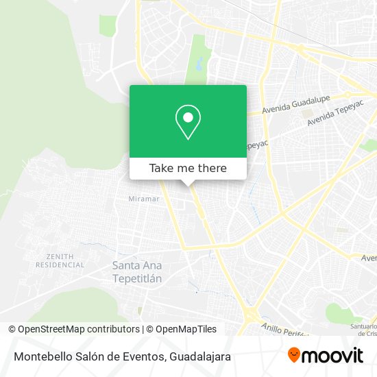 Montebello Salón de Eventos map