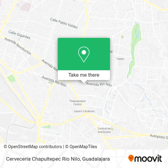 Cerveceria Chapultepec Rio Nilo map