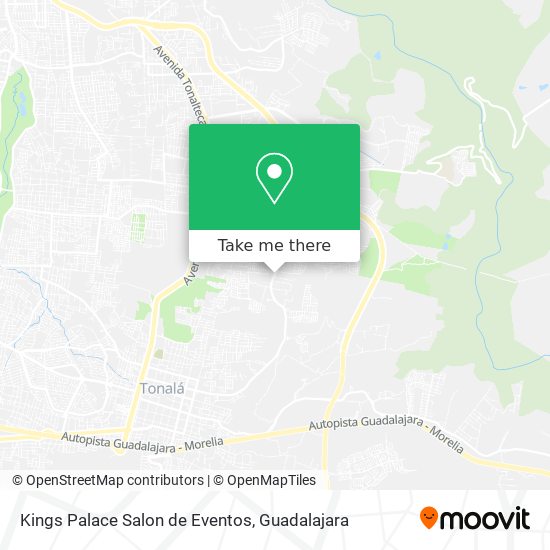 Mapa de Kings Palace Salon de Eventos