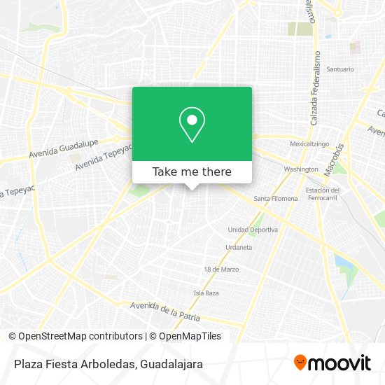 Plaza Fiesta Arboledas map