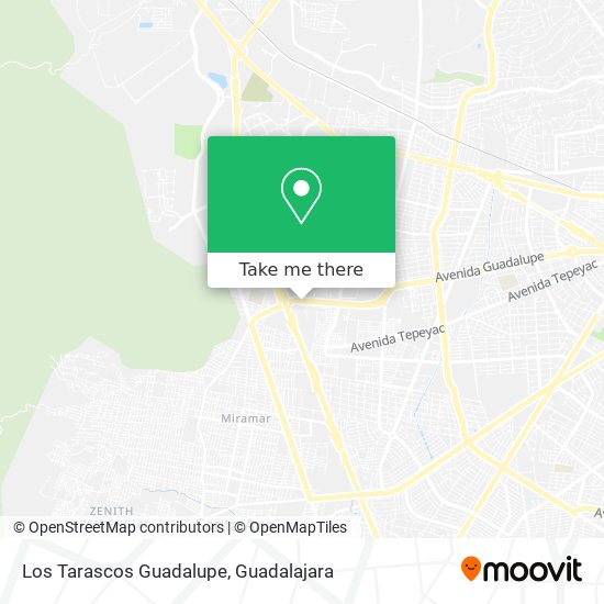 Los Tarascos Guadalupe map