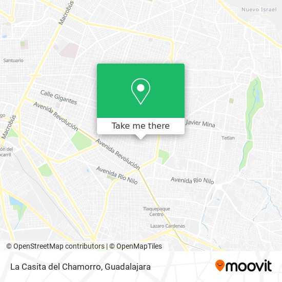 Mapa de La Casita del Chamorro