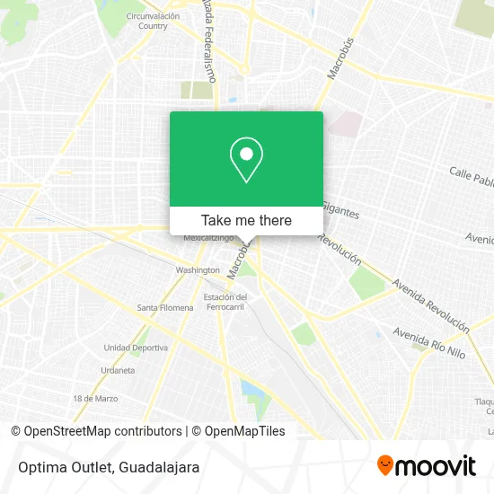 Optima Outlet map