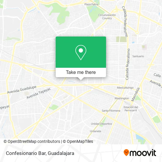 Mapa de Confesionario Bar