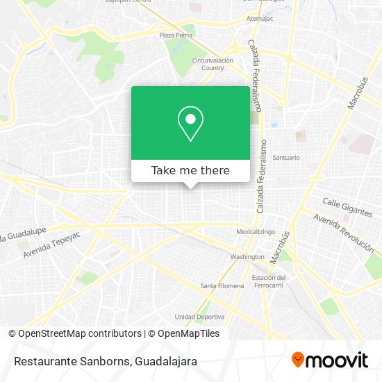 Restaurante Sanborns map