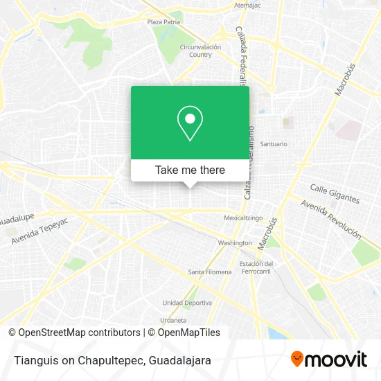 Mapa de Tianguis on Chapultepec