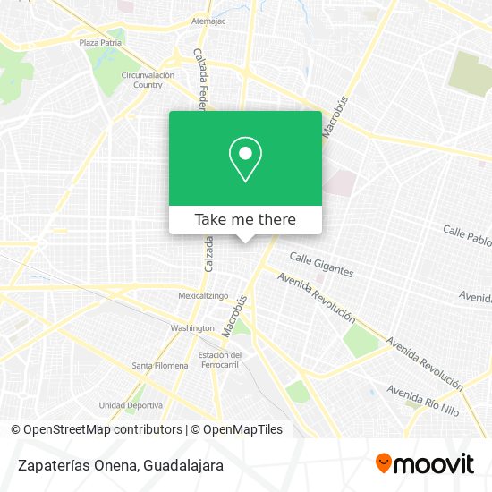Zapaterías Onena map
