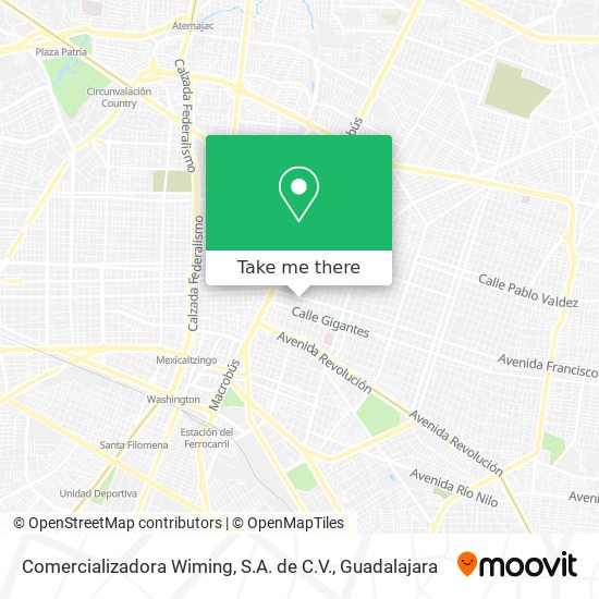 Mapa de Comercializadora Wiming, S.A. de C.V.