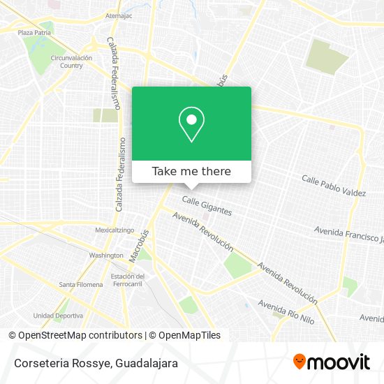 Mapa de Corseteria Rossye
