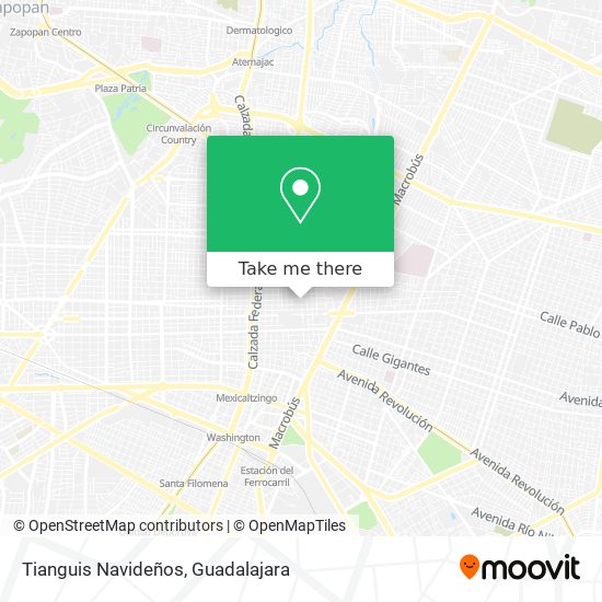 Tianguis Navideños map