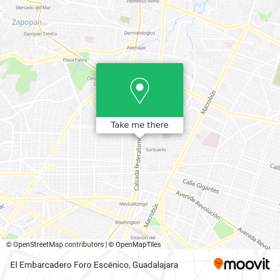 Mapa de El Embarcadero Foro Escénico