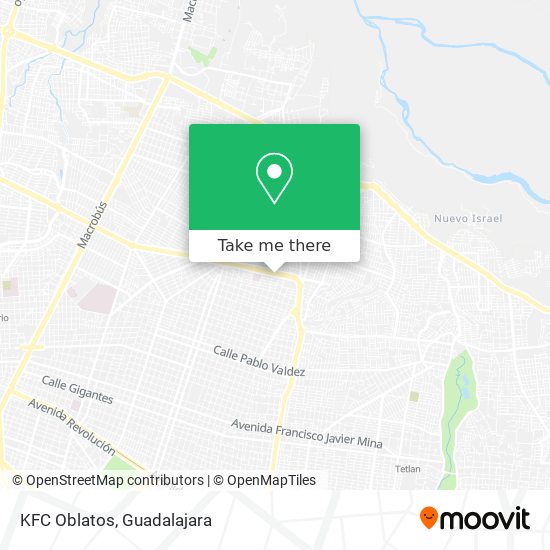 KFC Oblatos map