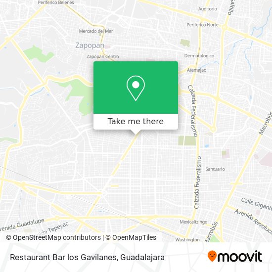 Restaurant Bar los Gavilanes map