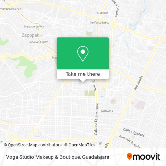 Voga Studio Makeup & Boutique map