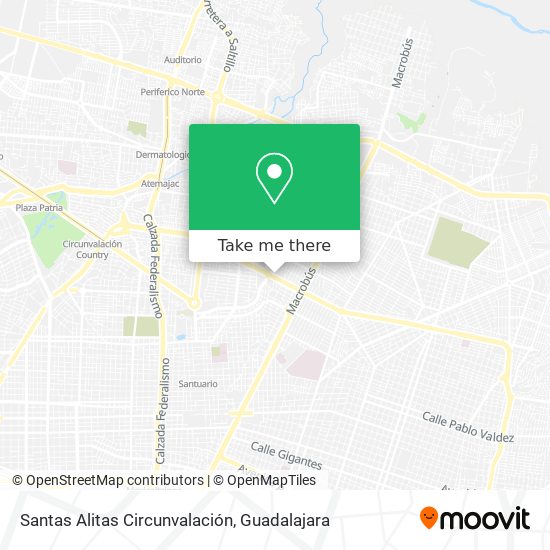Mapa de Santas Alitas Circunvalación