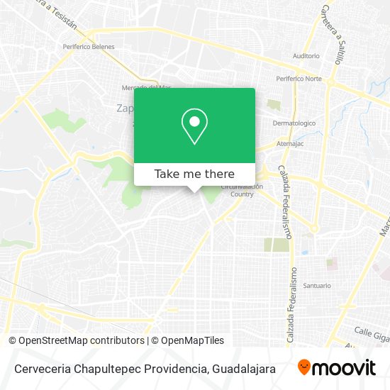 Cerveceria Chapultepec Providencia map