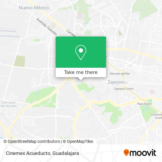 Cinemex Acueducto map
