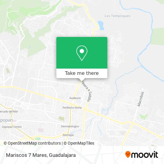 How to get to Mariscos 7 Mares in Zapopan by Bus or Train?