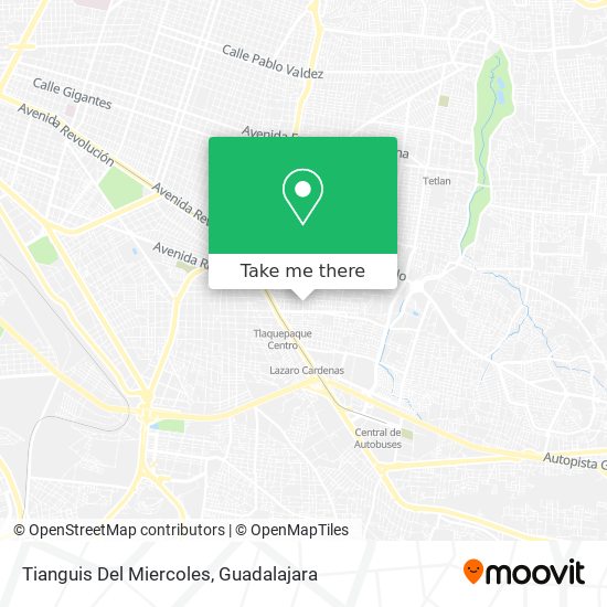 Tianguis Del Miercoles map